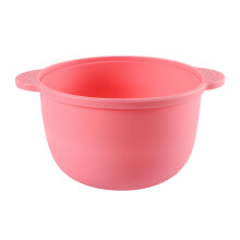 Anti-Scald Wax Pot Easy Clean Silicone Warmer Insert with Handle Non-Stick Bowl for Hair Removal Heating Container Pink Rose
