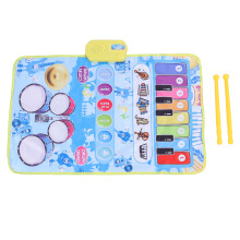 2 in 1 Baby Piano and Drum Mat 13 Keys 5 Music