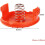 Pack Plastic Replacement Spool Cap Covers and Springs for Black and Decker Trimmer 3