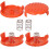 Pack Plastic Replacement Spool Cap Covers and Springs for Black and Decker Trimmer 4