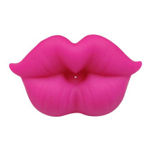 Funny Baby Kiss Lips Dummy - Silicone Soothing Pacifier for Infants, Cute Lip Design, Rose Red Color, Ideal Baby Shower Gift