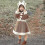 (M)Girls Khaki Elk Dress Zekai 4