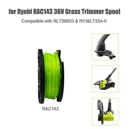 Ryobi RLT36B33 RY36LT33A-0 36V Trimmer Spool Replacement with 1 Cap 2