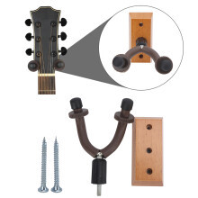 Bass Guitar Wandhalter aus Massivholz mit verstellbarem Stopper für GG‑2
