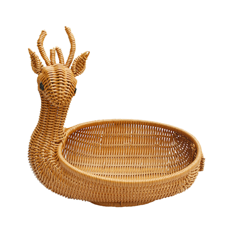 Simulation Rattan Woven Basket Storage Basket-image-OPC-PK7Z9MG-NEW