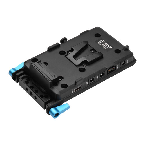 Andoer V Mount V-lock Battery Plate Adapter with 1
