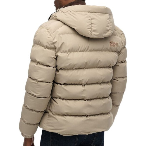 Superdry Doudoune Superdry Puffer Esportiva com Capuz - Bege Rameau 2