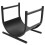 Firewood Storage Rack Fireside Wrought Iron Wood 6