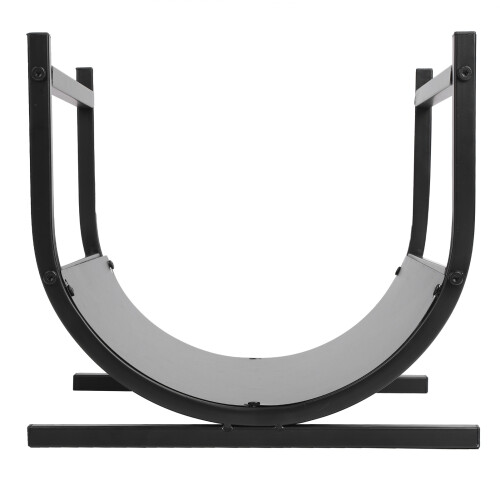 Firewood Storage Rack Fireside Wrought Iron Wood 2