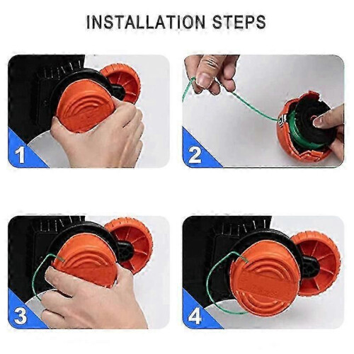 Bobine per decespugliatore Black & Decker - 3 fili con coperchio 1