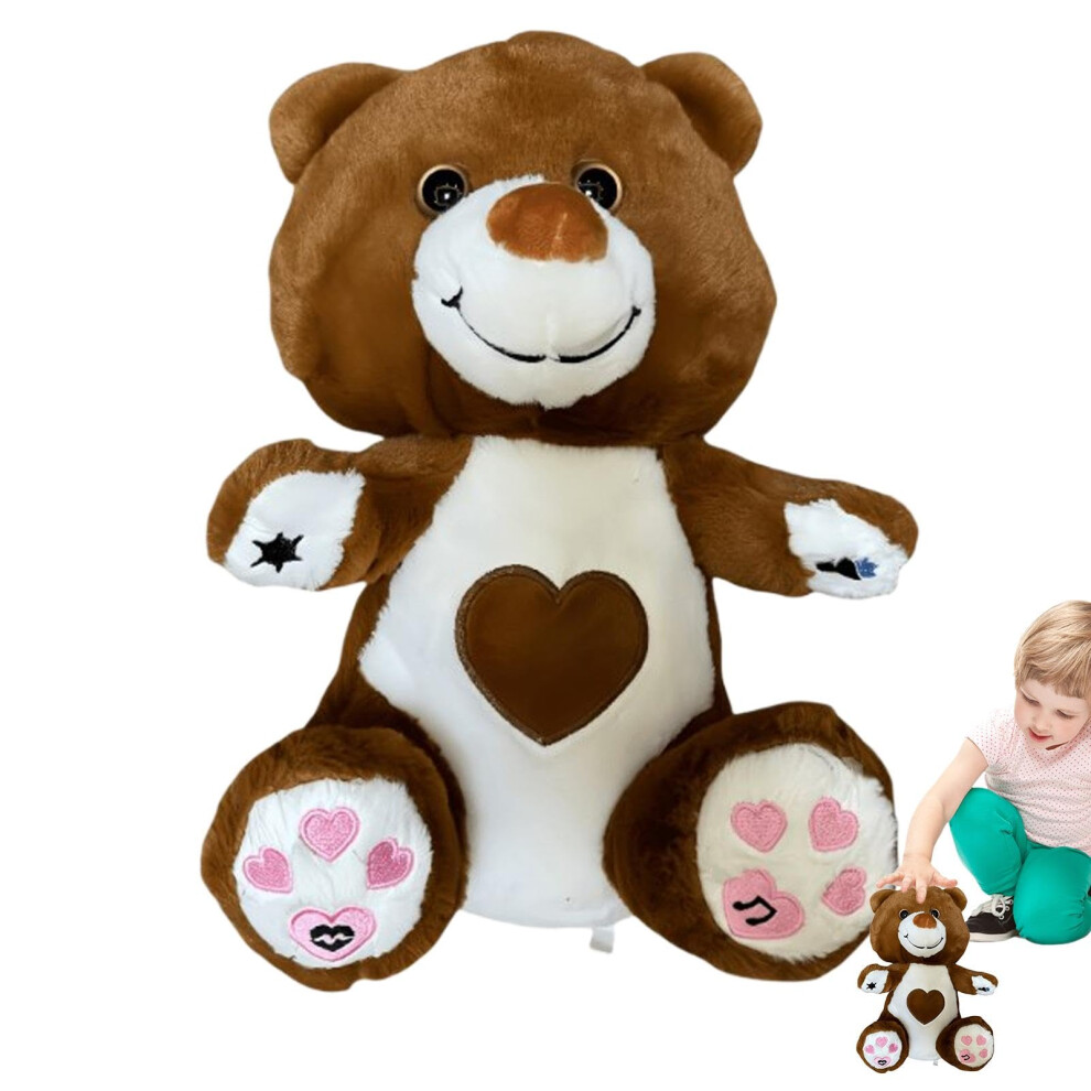 Mama Heartbeat Sleep Lullaby Machine | Soft Teddy Bear Soother | Plush Sleep Sensor Toy for Comfort and Relaxation
