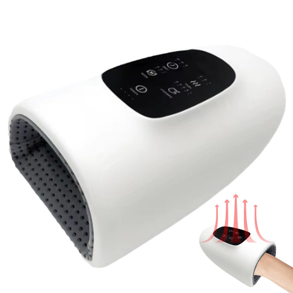 Electric Hand Palm Massager, Wireless Massage Device for Hands and Fingers, Soothing Heat Therapy for Athletes and Relaxation