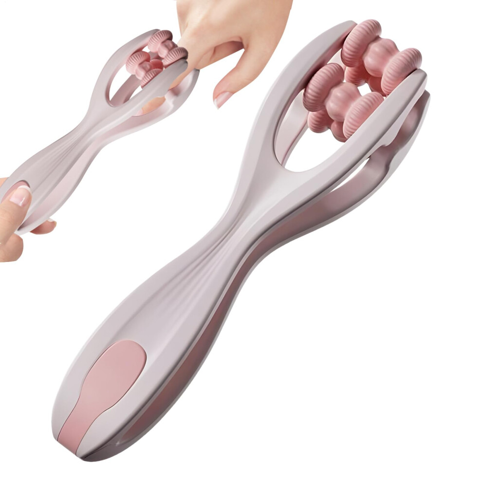 Double Roller Massage Device for Fingers, Elastic Wrist Roller with Massage Beads, Hand Massager Stick for Daily Use