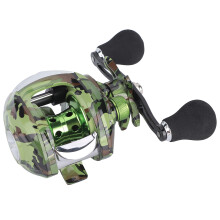 Pro Baitcasting Rolle 18+1BB 7,2:1 Übersetzungsverhältnis Metall Kunststoff langlebig Rechts