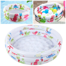 Baby- und Kinder 90 cm runder aufblasbarer Pool mit Dinosaurier-Muster Wasserspiel
