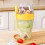 Double Breakfast Cup Oatmeal Cup with Lid Poons 7