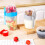 Double Breakfast Cup Oatmeal Cup with Lid Poons 12