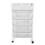 White Storage Organizer Shelf Removable Plastic 3