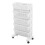 White Storage Organizer Shelf Removable Plastic 4