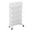 White Storage Organizer Shelf Removable Plastic 5