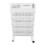 White Storage Organizer Shelf Removable Plastic 10