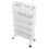 White Storage Organizer Shelf Removable Plastic 9