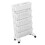 White Storage Organizer Shelf Removable Plastic 11