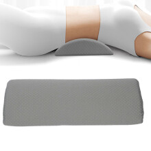 Ergonomisches graues Lendenstützkissen zum Schlafen 40x18cm