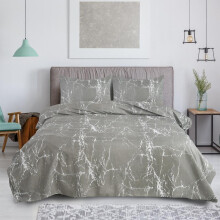 (106, Super king) 4 Piece Bedding Set – Soft Brushed Microfiber Duvet Cover, Fitted Sheet & Pillowcases – Madrid Printed Design – Available in Single, Double