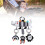 Baby Stroller Hanging Toy Black White Wind Chime 12