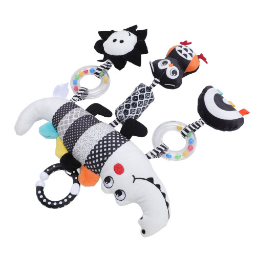Baby Stroller Hanging Toy Black White Wind Chime 2