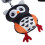 Baby Stroller Hanging Toy Black White Wind Chime 15