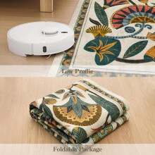 (80x240cm/2.6x7.9ft, Green flowers) Floral Pattern Entryway Rug, 1 Count Non-slip Washable Floor Mat, Soft Floor Carpet for Home Decor Living Room Bedroom Kitchen Bathroom