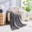 (Cream , Double) Chunky Cord Ribbed Throws Soft Large Fluffy Cosy Sofa Bed Settee Blankets 9