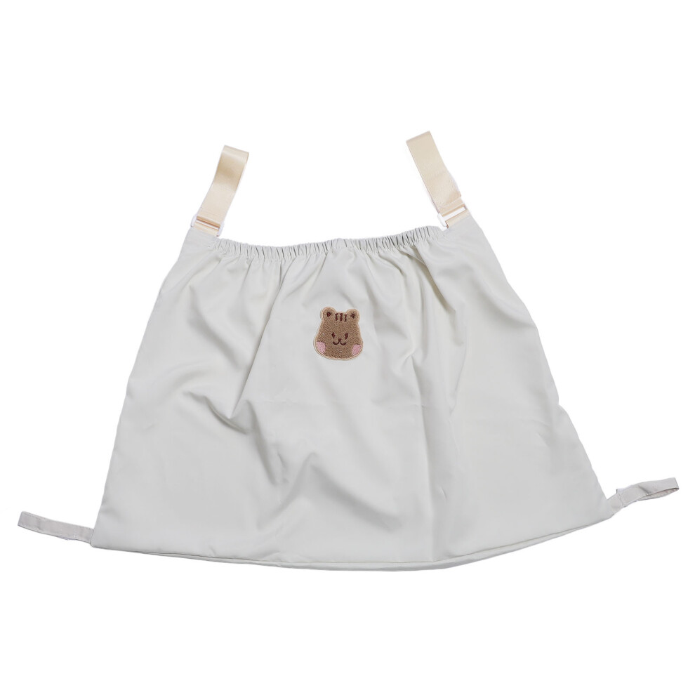 Baby Stroller Hanging Storage Bag Large Capacity Beige