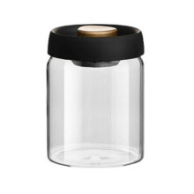 Airtight Coffee Canister,glass Vacuum Storage Jar with Airtight Seal, Coffee Bean Storage Jar Kitchen Storage Container