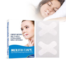 Gentle Painless Removal Tape 120 Strips Hypoallergenic for Nose Breathing and Snoring Relief, Skin-Friendly Adhesive