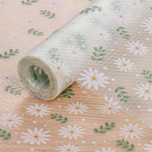 (Flower - 100*45cm - 1 Roll, Shelf Liner Paper) Daisy Pattern Drawer Cupboard Shelf Liner Paper, 1/5 Rolls Multi-functional Non-slip & Non-adhesive Shelf Liner Paper, Shelf Liners