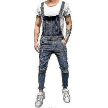 (XL, male) Men's Ripped Denim Overalls Work Trousers, Durable & Stylish Gift for Men 2025