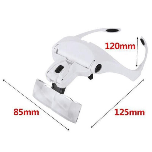 SANLIN BEANS Reading Magnifying Glass - 5 Lenses - Adjustable Headset - LED - Needlework 1