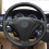 (Vit tråd) DIY svart PU konstläder wrap Handsömnad Bilrattskydd för BMW E60 3