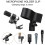 (G) Microphone Holder Clip Strong Fixing Easy Conversion Multi-angle Adjustable Slip-resistant Microphone Clip 2