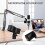 (B) Microphone Holder Clip Strong Fixing Easy Conversion Multi-angle Adjustable Slip-resistant Microphone Clip 4