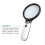 Portable High Magnification Reading Magnifier with 3 LED Lights White 3