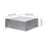 Housse de spa NEFU - Argent et noir - 218 x 218 x 90 cm 3