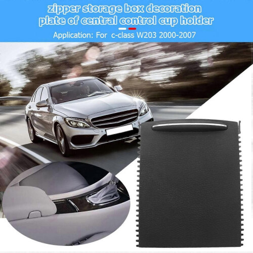 Bil Center Console Kåpa Slider Blind Cup Hållare Panel för Benz C Class W204 S204 E Class W212 2
