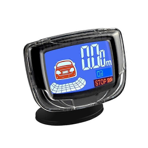 Radar de recul pour véhicule (rouge) avec écran LCD et 4 capteurs 1