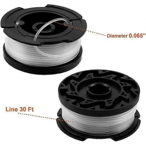 Paket med 6 spolar A6481 A6485 för Black Decker String Trimmers 1