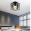 1Pc Industrial Ceiling Light - Metal Cage - Retro - Black 3