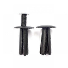 (Black 20PCS) 20 Pcs Gray Black Plastic 8mm Hole Door Rivet Cars Trim Panel Expansion Push in Clips
